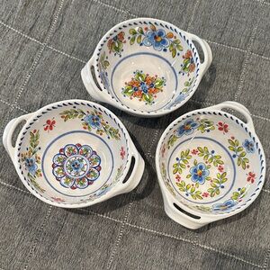 Floral Melamine Bowls Set